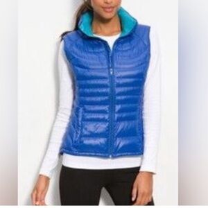 Bernardo Packable Goose Down Gorpcore Quilted Vest Jacket L